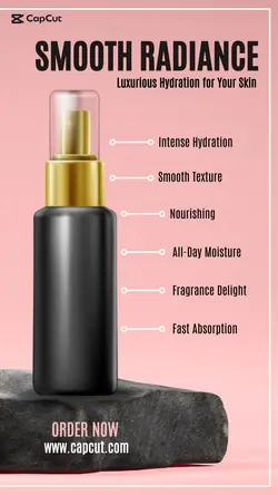 Beauty and Personal Lotion Product Display Instagram Pink