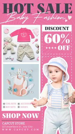 3 multi-product image childern's clothes promotion