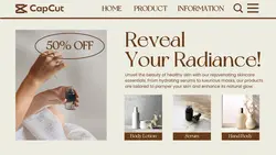 Skincare Promotion Page