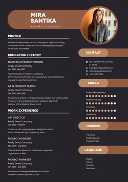 Business Graphic Designer Resume Minimalist