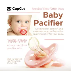 Pink Baby Pacifier Promotion Instagram Post