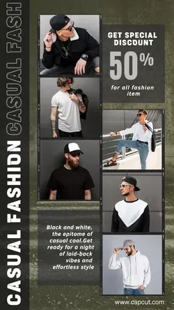 Fashion Man Casual Promotion Instagram Story
