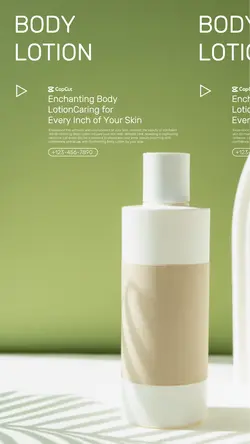 Beauty Body lotion Branding Minimalist