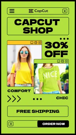 Fashion Woman 30% OFF Promo Instagram Story
