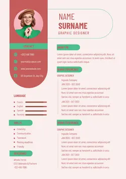 Business Graphic Designer Resume Minimalist