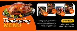 Thanksgiving Menu Twitch Cover