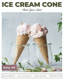 Food Ice Cream Product Display Instagram Feed