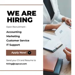 White Minimalist Hiring Instagram Post