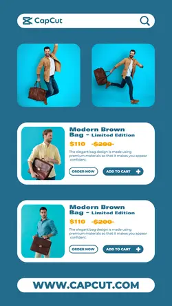 Modern Brown Bag Promotion Page