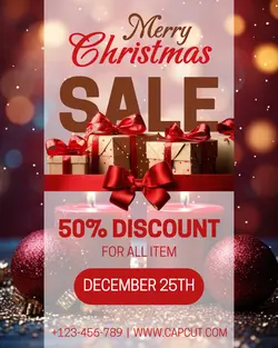 Merry christmas sale red instagram potrait