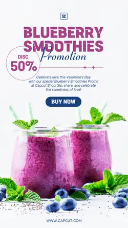 Food & Beverages Blueberry Smoothies 