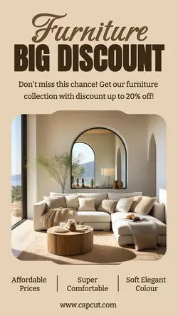 Furniture Big Discount Instagram Story