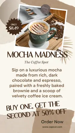 Cafe Special Offer Tiktok Post