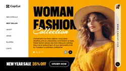 Woman Fashion Collection New Year Sale Website