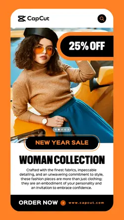 New Year Sale Woman Collection Promotion Instagram Story