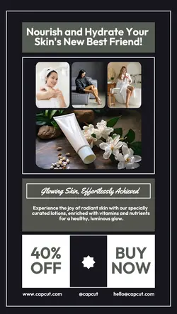 Beauty and Personal care Product Display Body Lotions Instagram Post
