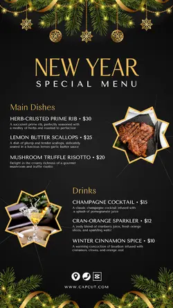 New Year Special Menu