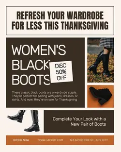 Thanksgiving Sale Instagram Post