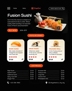 Sushi Promotion Instagram Portrait