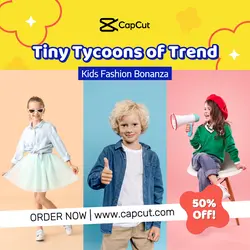 Fashion Industry For Kids Instagram Post Sale Promotion