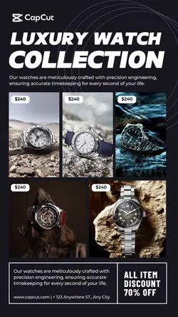 Luxury watch collection instagram story