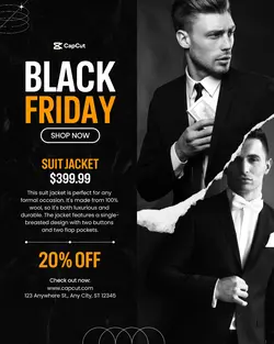 Black Friday Sale Instagram Post Potrait