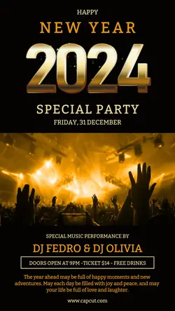 Happy New Year Party Instagram Story