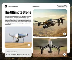 Electronics Drone Product Display Facebook Post