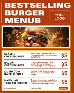 Food Burger Menu Display Instagram Post Bestselling 3