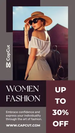 Purple Women Fashion Promotion Instagram Story