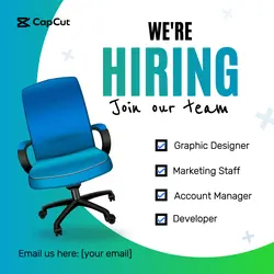 We're Hiring - Instagram Post Template