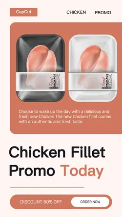 Food Product Promotion Illustration Tiktok Post