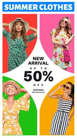 Summer Clothes Sales Promotion Instagram Story