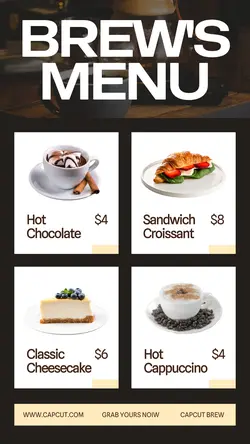 Coffee Shop Menu List Tiktok Post