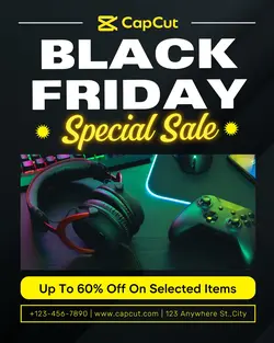 Black Friday Special Electronic Instagram Post