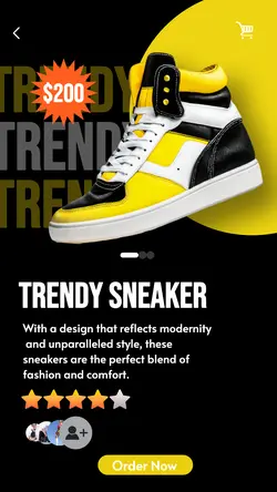Trendy Sneaker Display Instagram Story