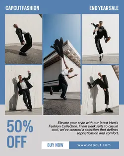 End year fashion Sale promo instagram portrait
