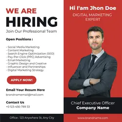 Business Team Recruitment Instagram Post