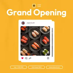 Food Restourant Opening Instagram Post