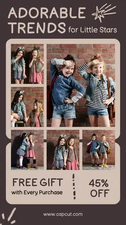 Fashion Kids Catalog Product Display