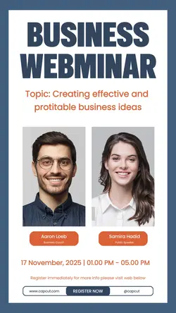 Business Webminar Modern Minimalist Instagram Story