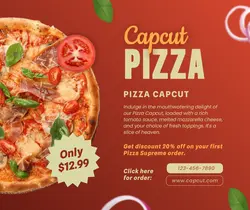 Pizza Food Promotion Facebook Post