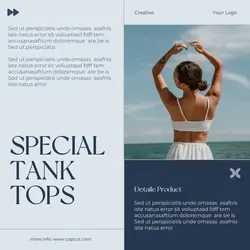 simple special blue fashion instagram post
