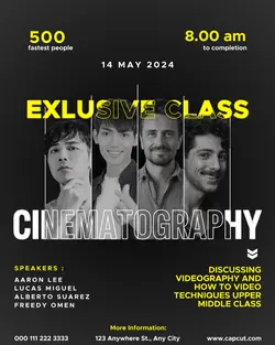 Cinematography Class Promotion Instagram Potrait