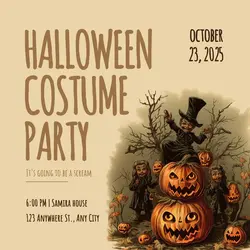 Halloween Costume Party Instagram Post
