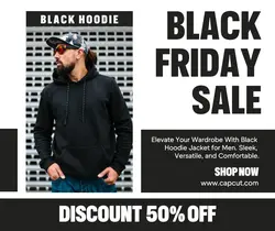 Black Friday Fashion Sale Promotion Facebook Post