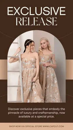 Brown Aesthetic Fashion Product Display Story