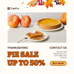 Thanksgiving Sale Instagram Post 