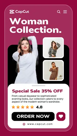 Woman Fashion Collection Promotion Instagram Story