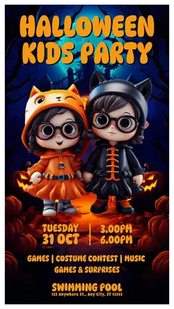 Halloween Kids Party Event Instagram Story